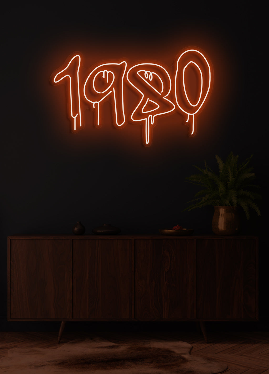 1980 - LED Neon-Schirm