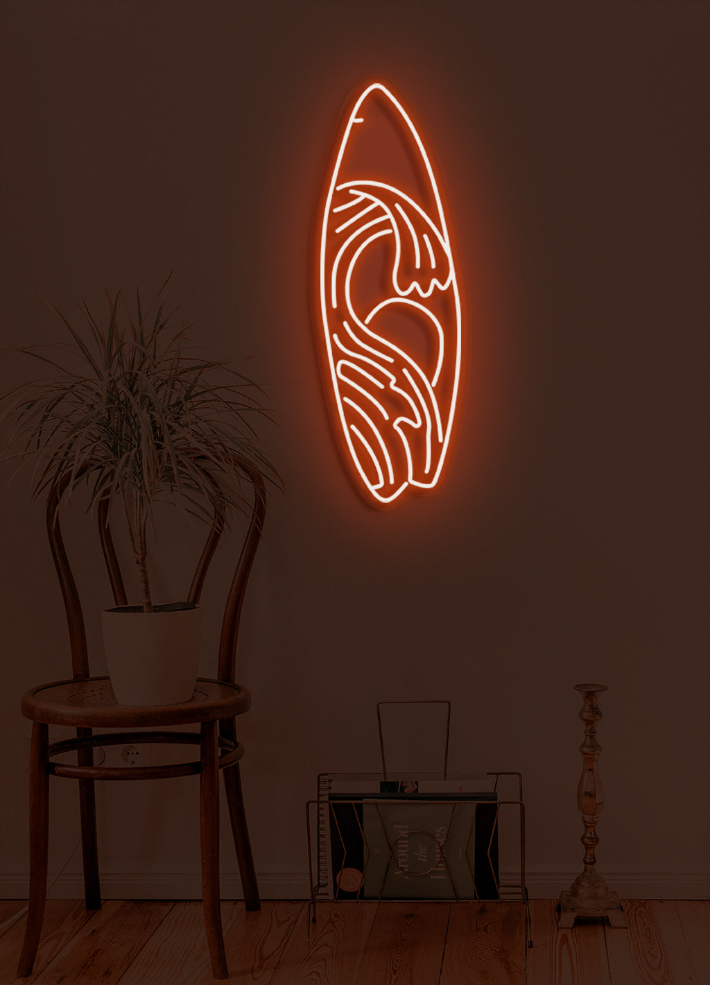 Surfbrett - LED Neonschild