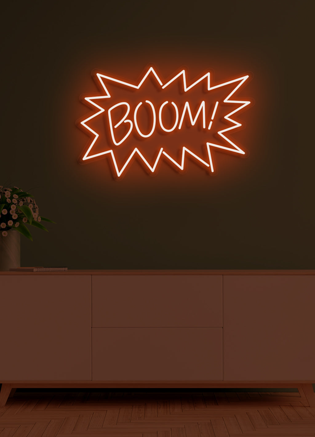 Boom - LED Neon-Schirm