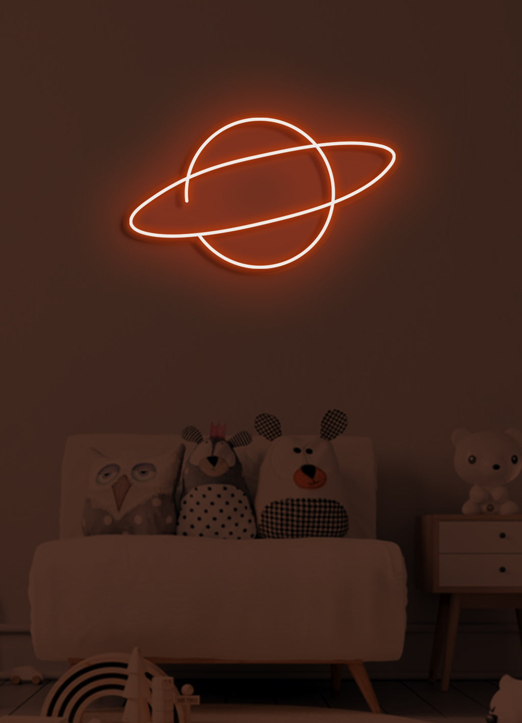 Planet - LED Neon-Schirm