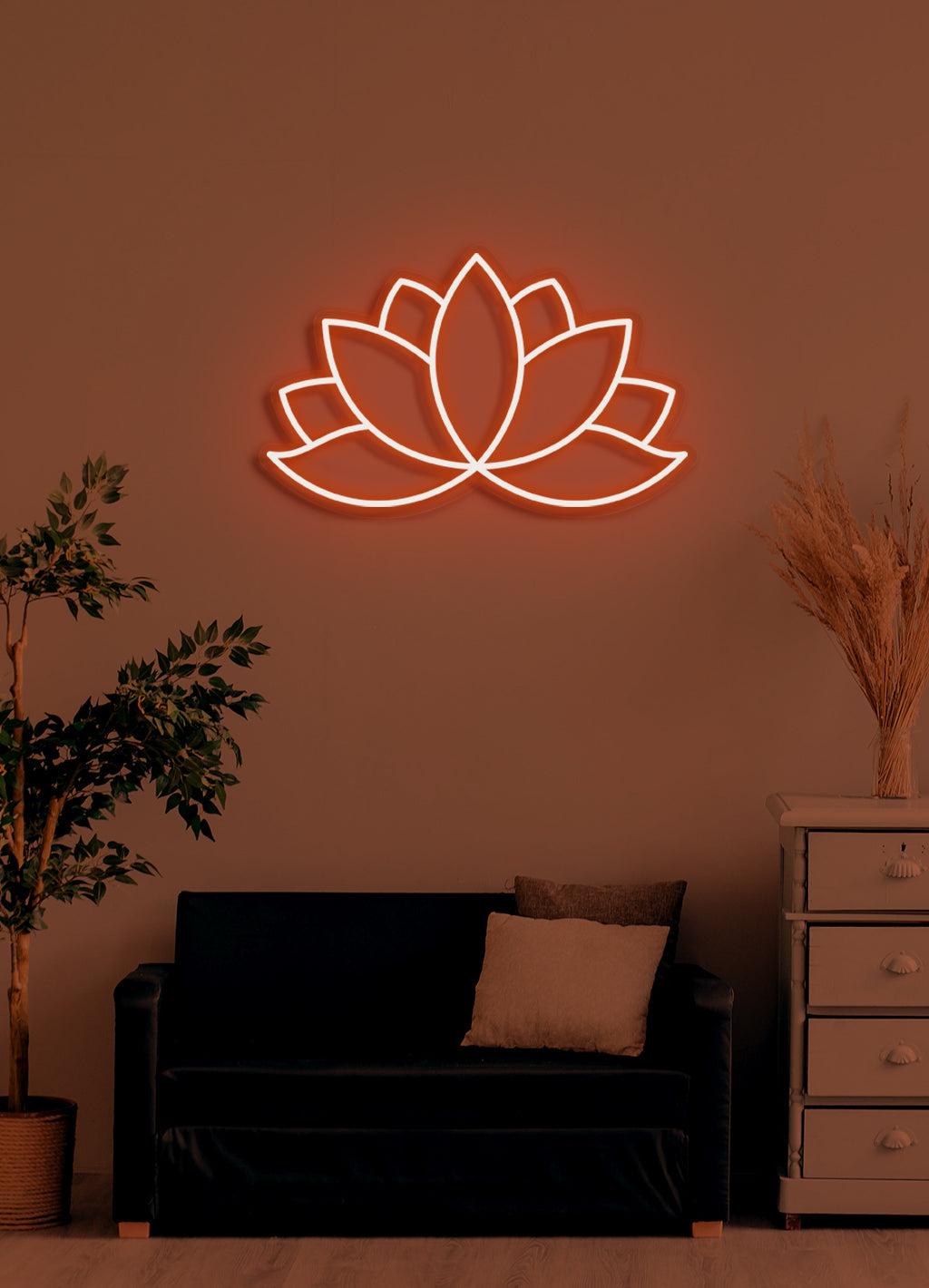 Lotus - LED Neon-Schirm