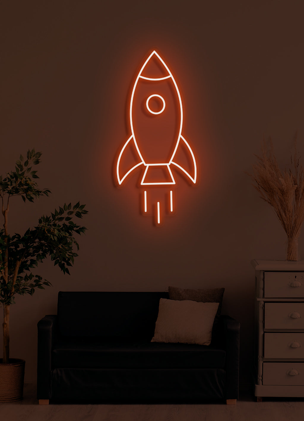 Rocket - LED Neon-Schirm