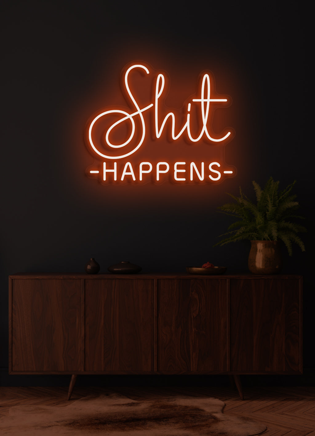 Shit happens - LED Neonschild