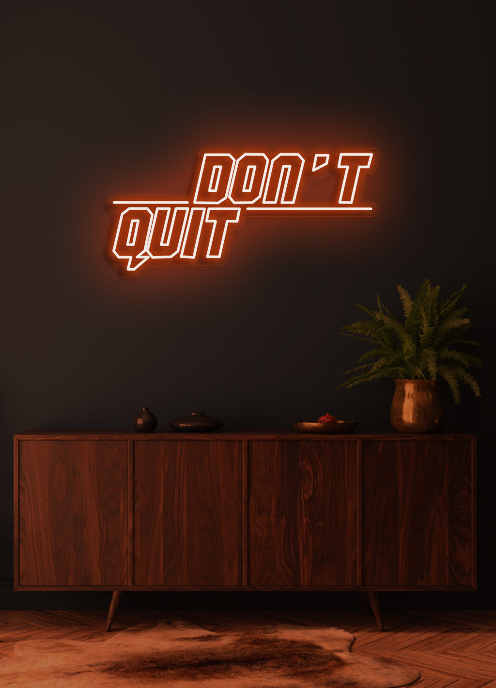 Gib nicht auf - LED Neonschild