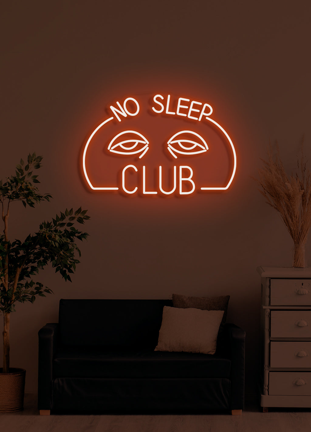 No Sleep Club - LED Neon-Schirm