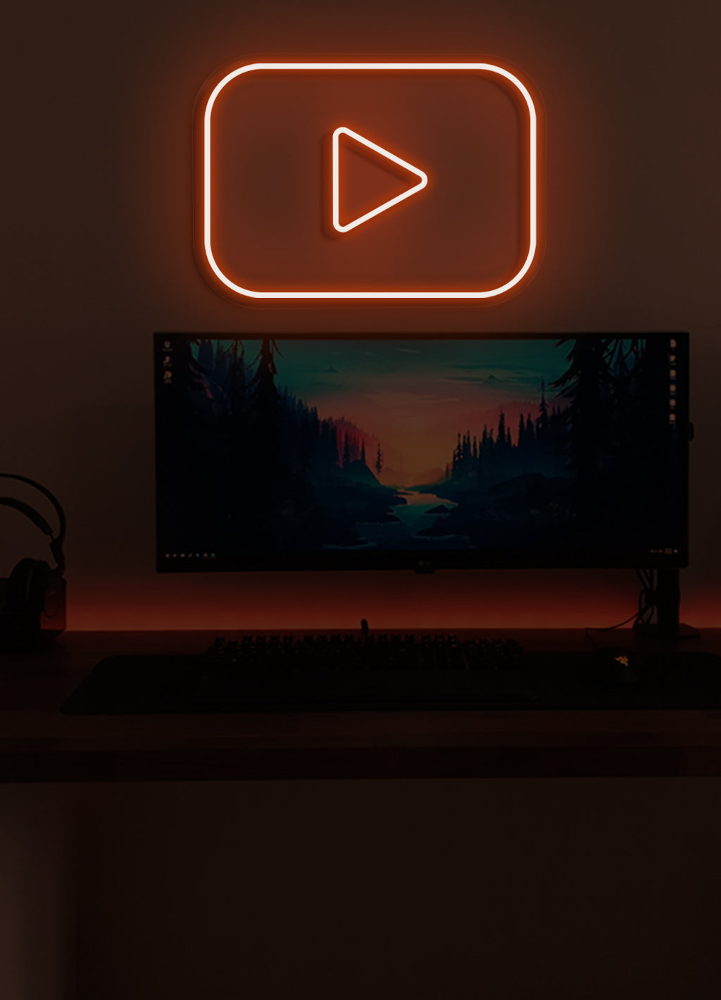 Play - LED Neon-Schirm