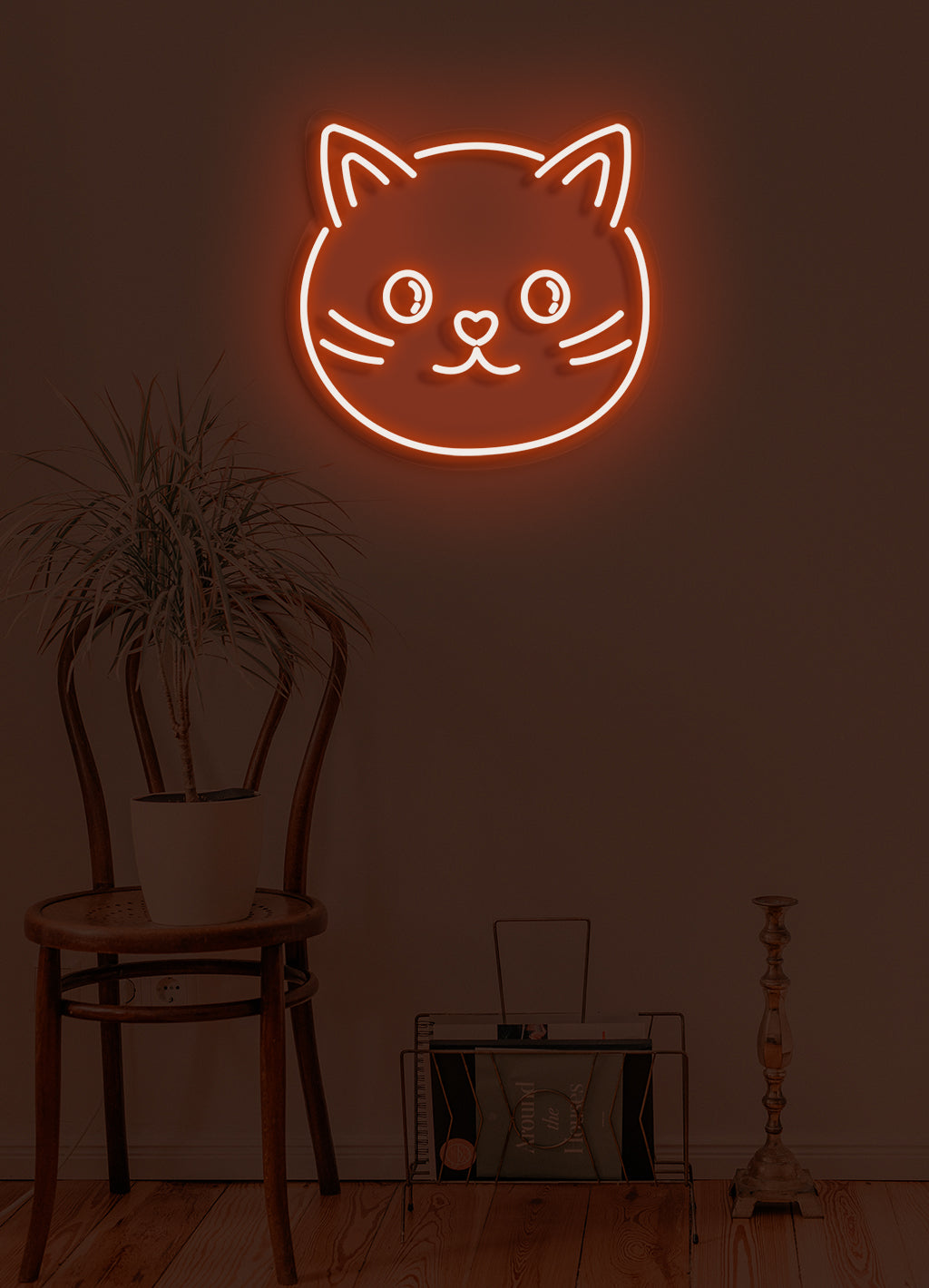 Katze - LED Neonrock