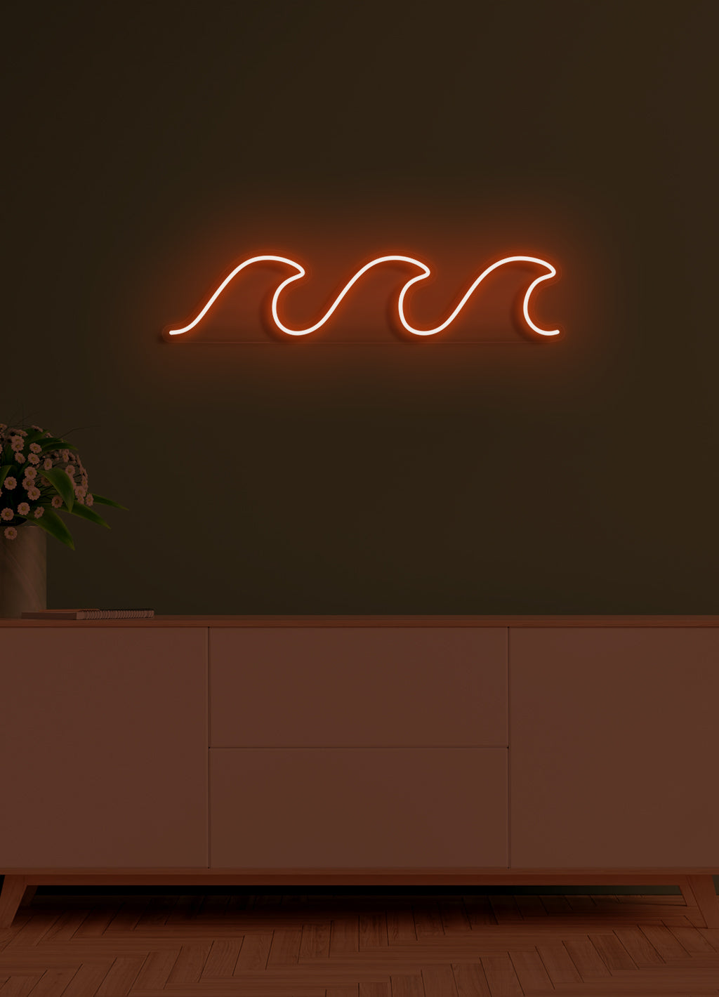 Waves - LED Neon-Leuchtreklame