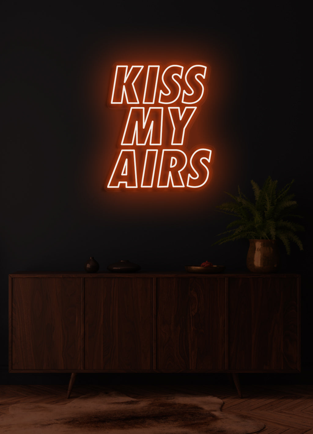 Kiss My Airs - LED Neon skilt