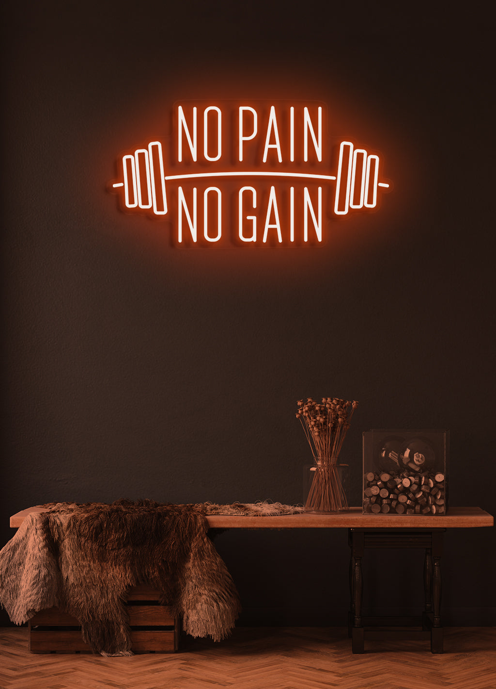No pain, No gain - LED Neon skilt