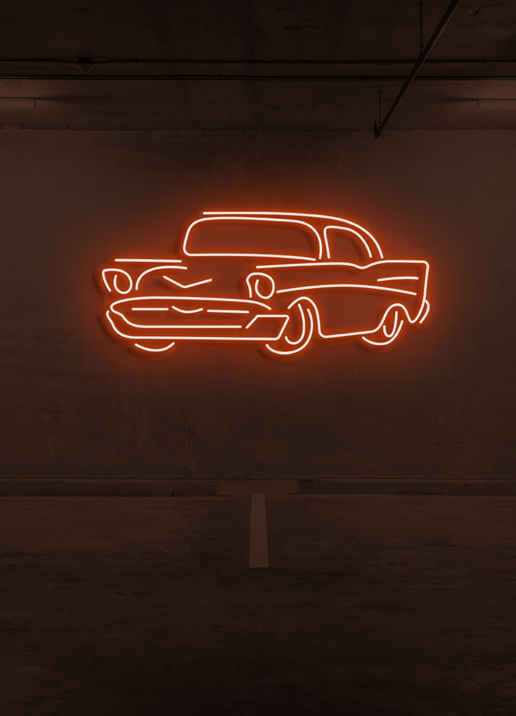 Retro Auto - LED Neonbeleuchtung