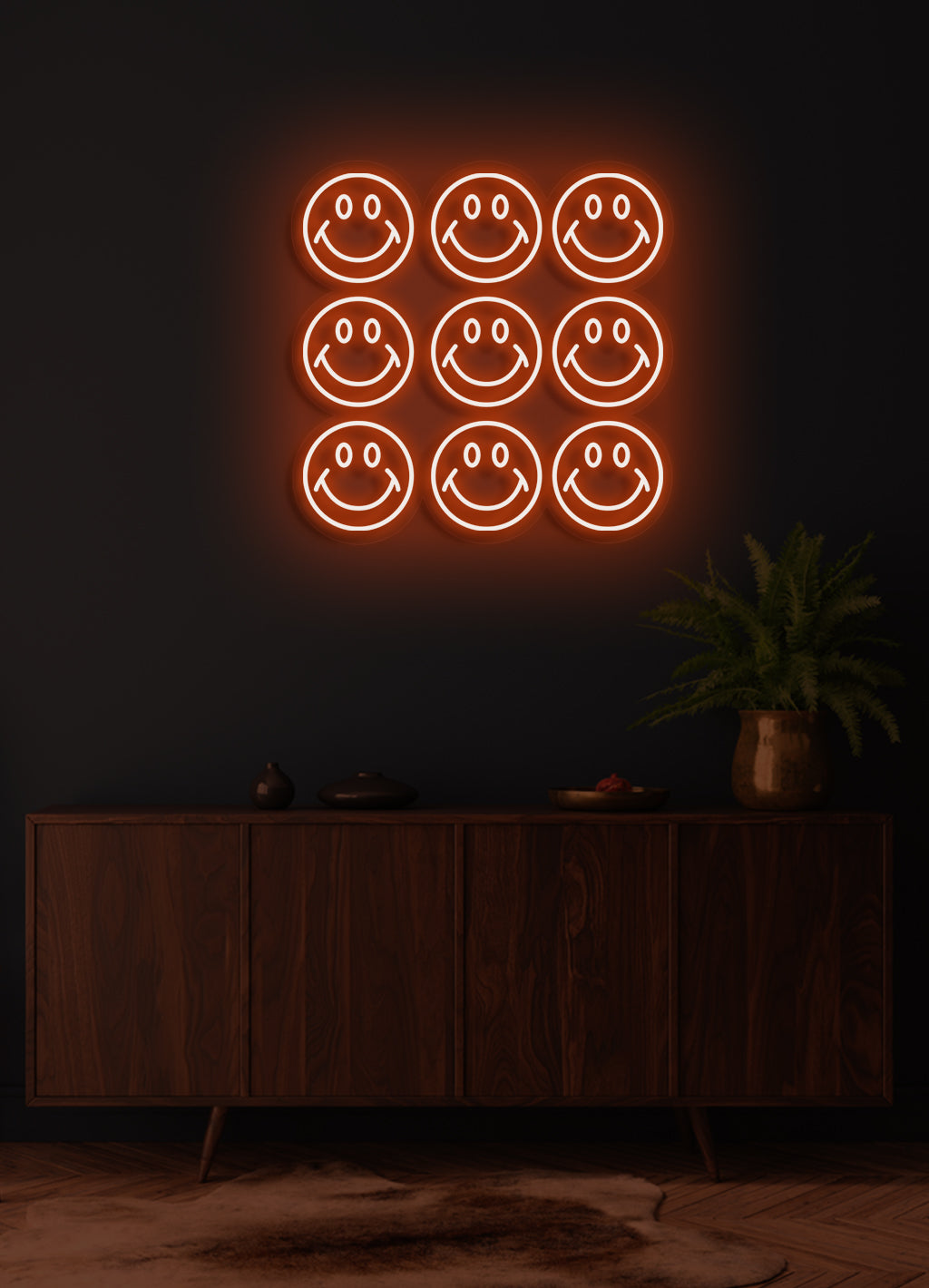 Smiley Wall - LED Neon Wand