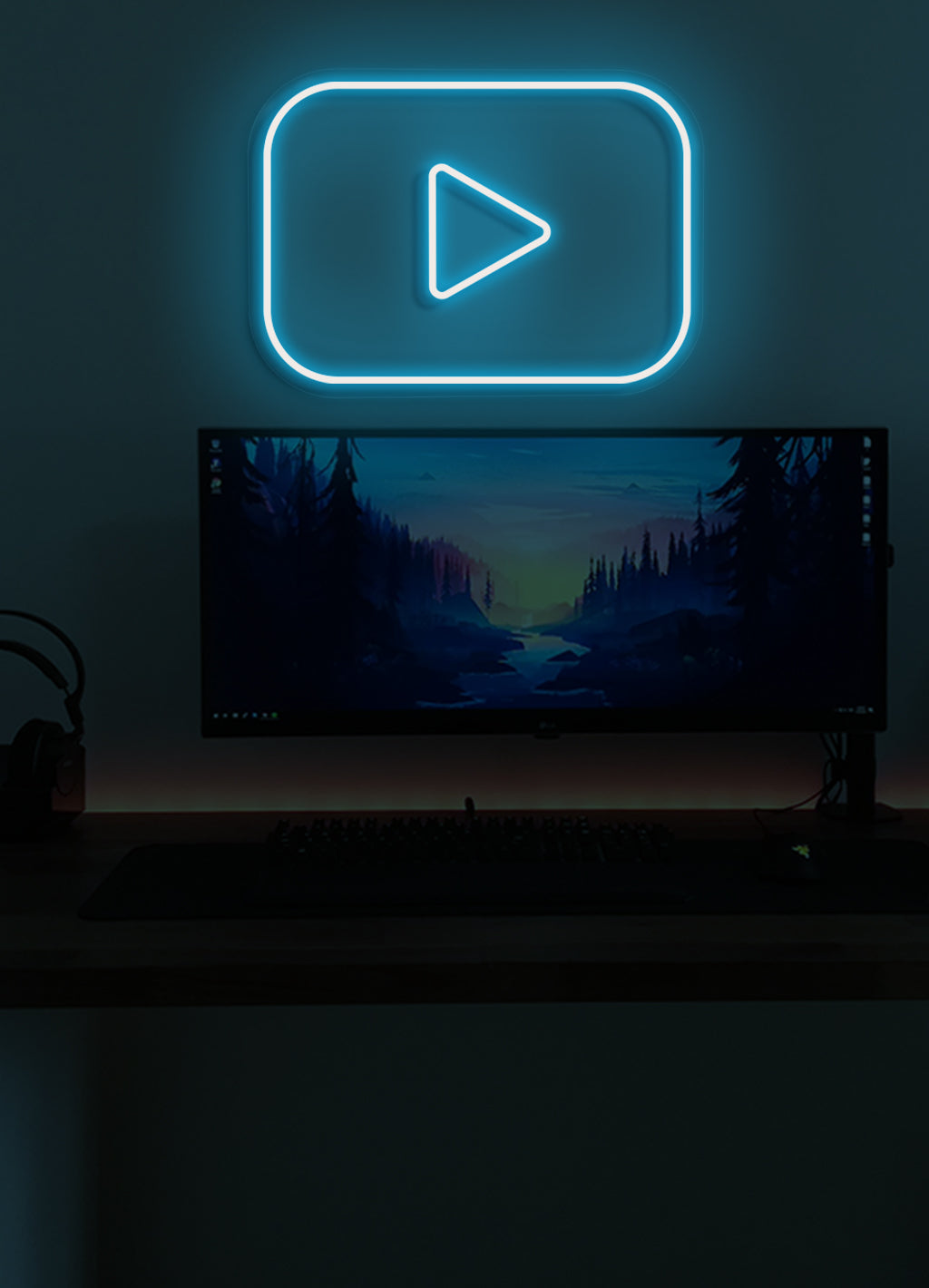 Play - LED Neon-Schirm