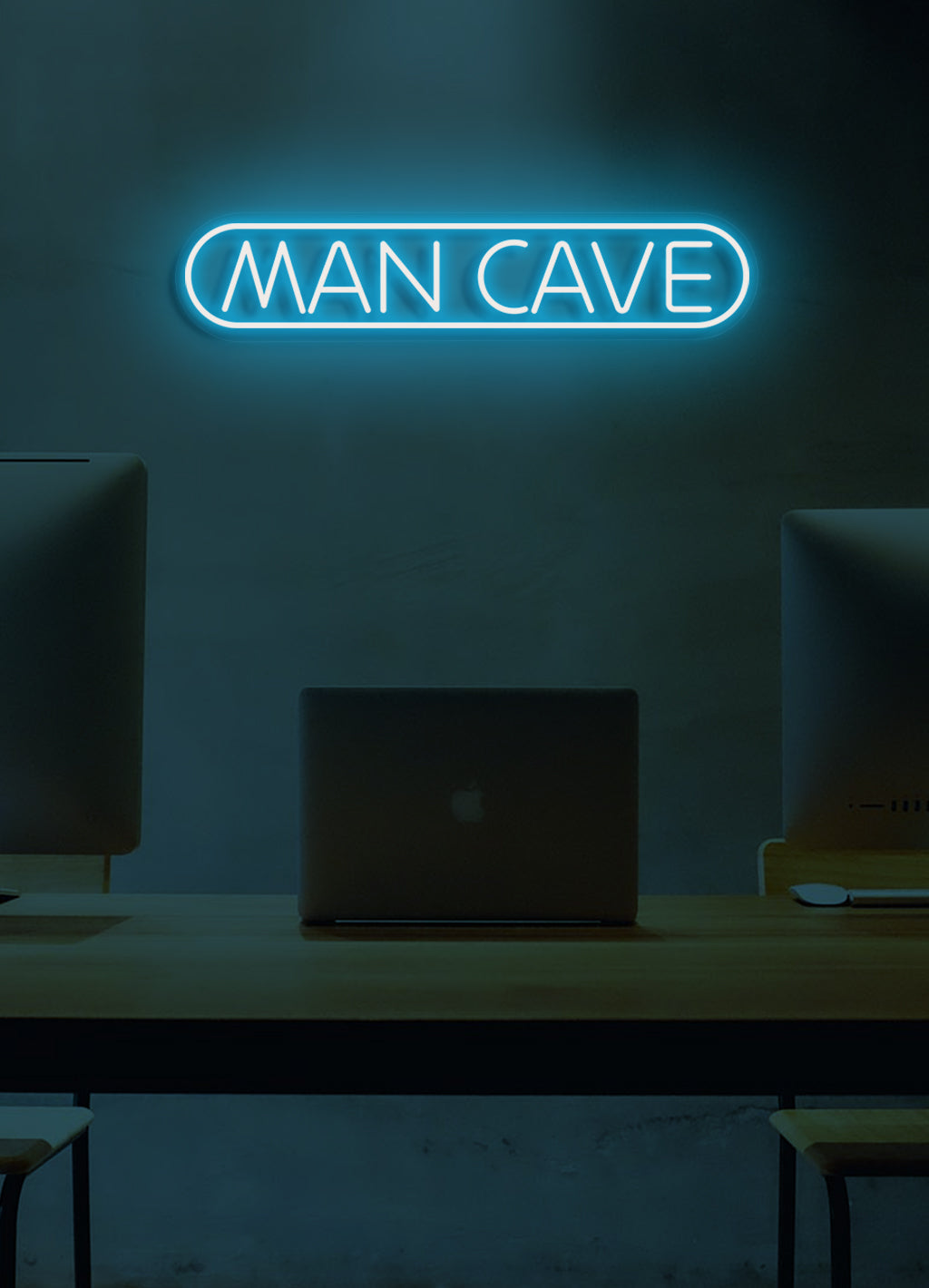 Männerhöhle - LED Neonschirm
