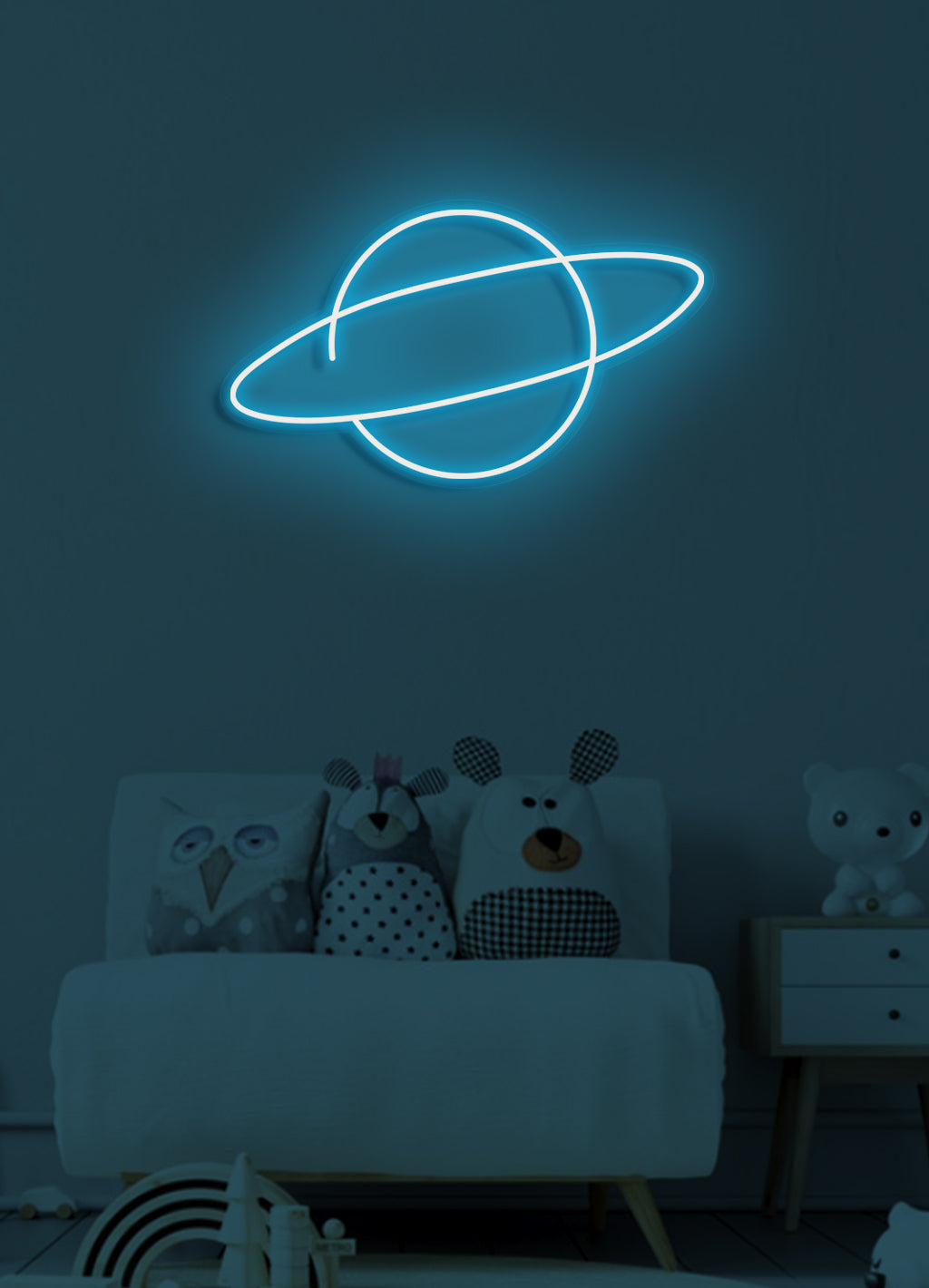 Planet - LED Neon-Schirm