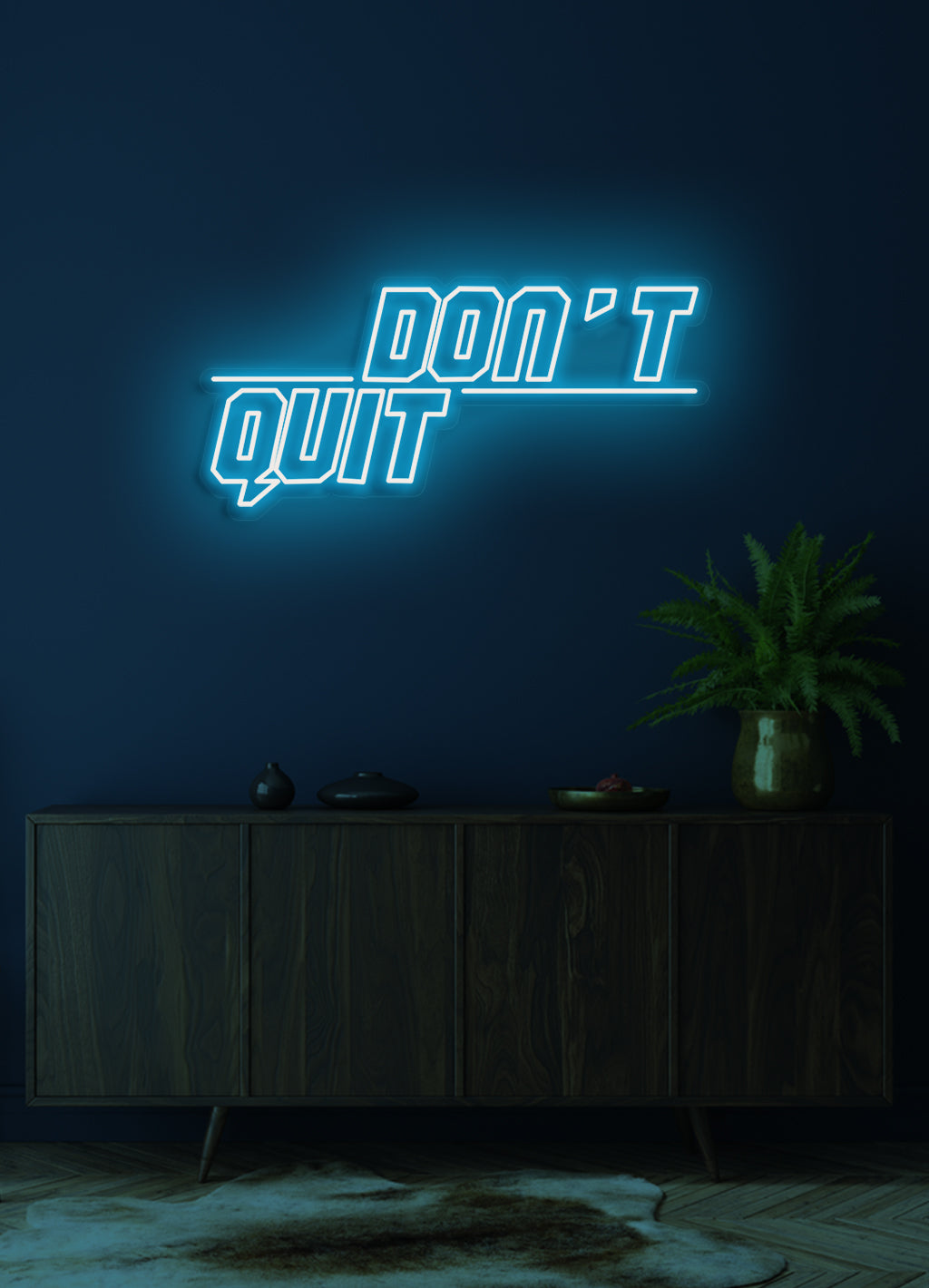 Gib nicht auf - LED Neonschild