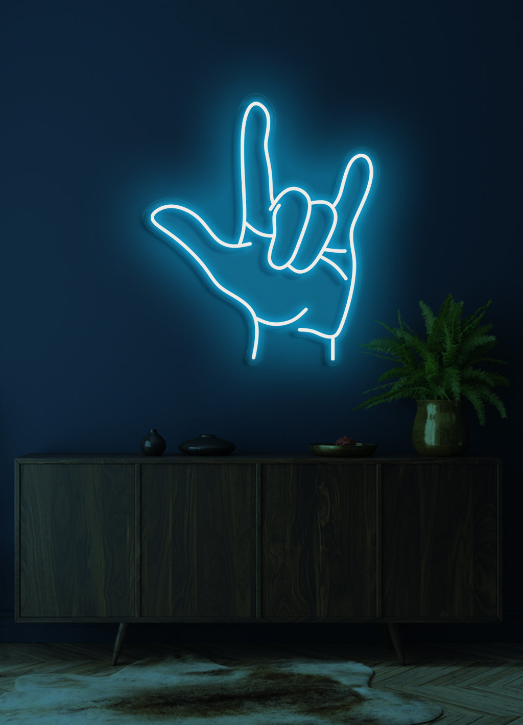 Handzeichen - LED Neonschild