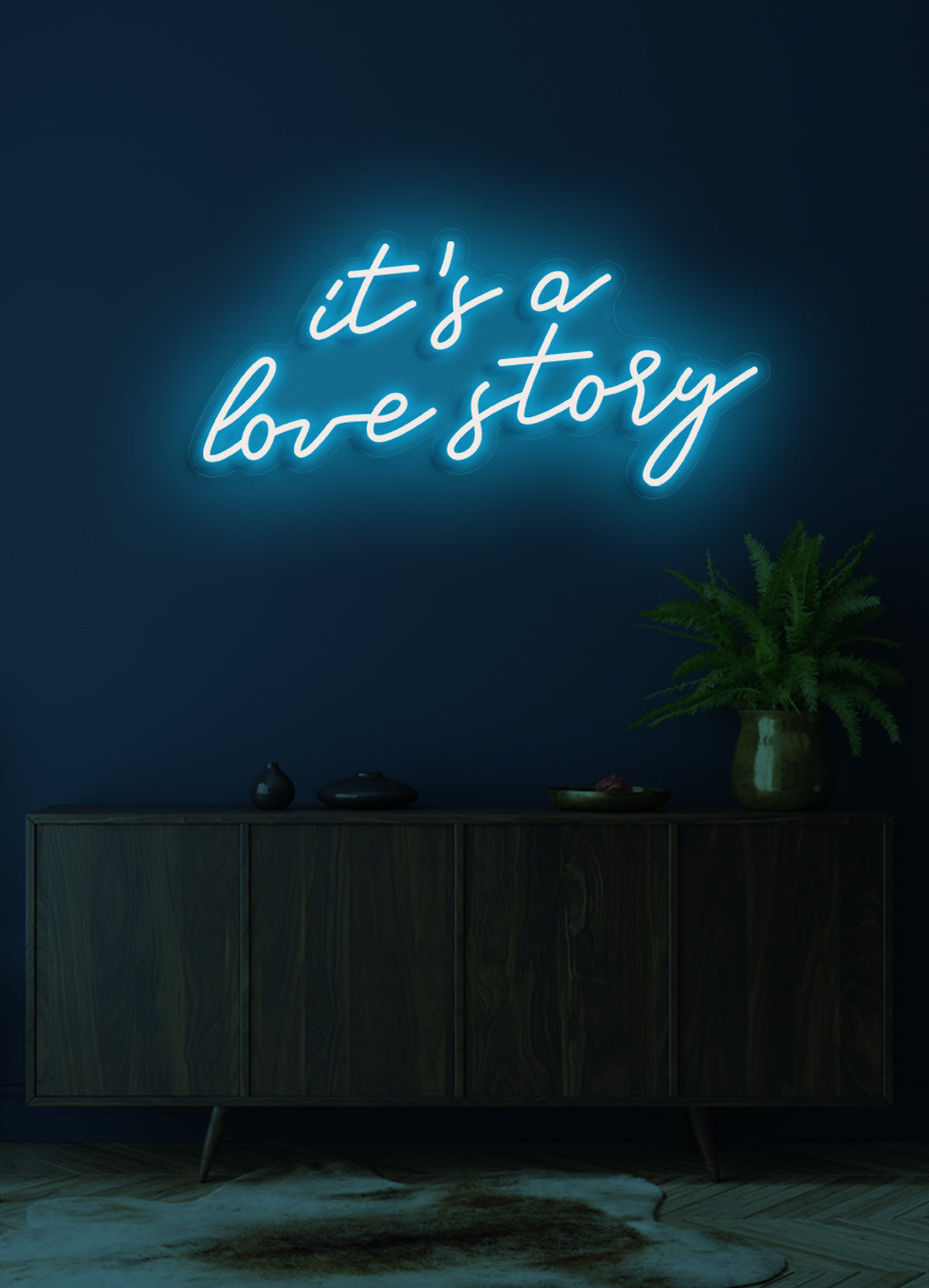 Es ist eine Liebesgeschichte - LED Neonschild