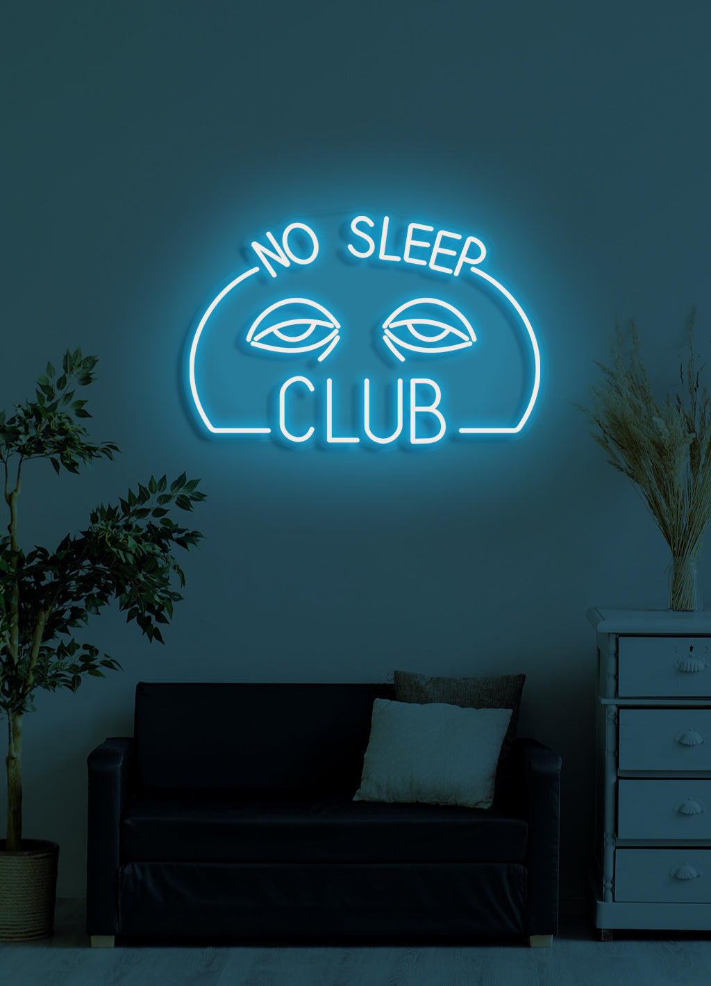 No Sleep Club - LED Neon-Schirm