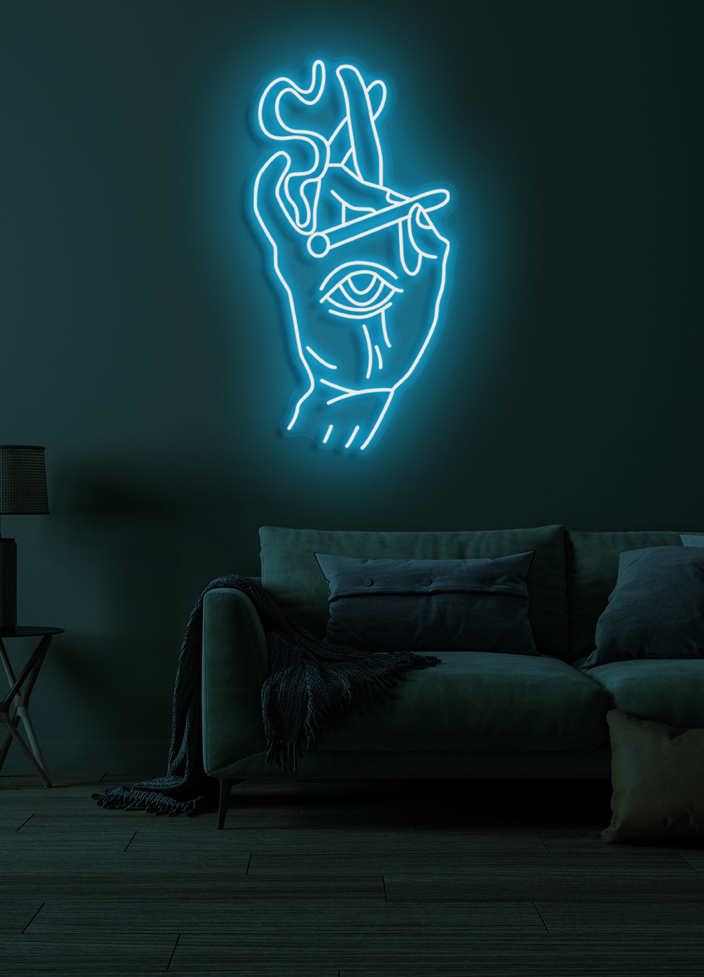 Rauchendes Auge - LED Neonrock