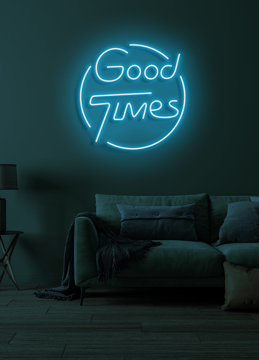 Gute Zeiten - LED Neon-Schirm