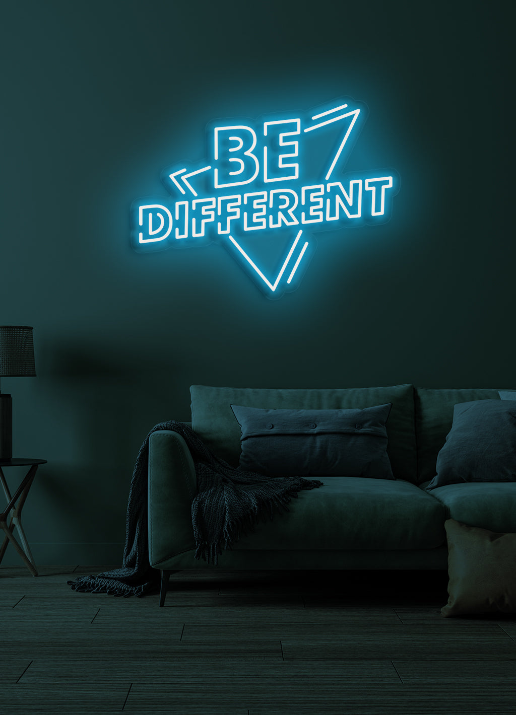 Be different - LED Neon-Schirm