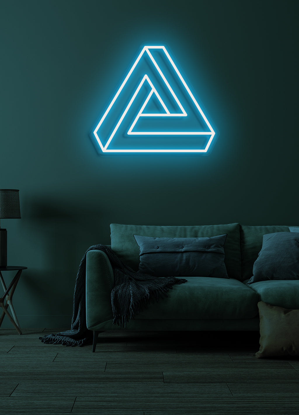 Triangle - LED Neon-Schirm