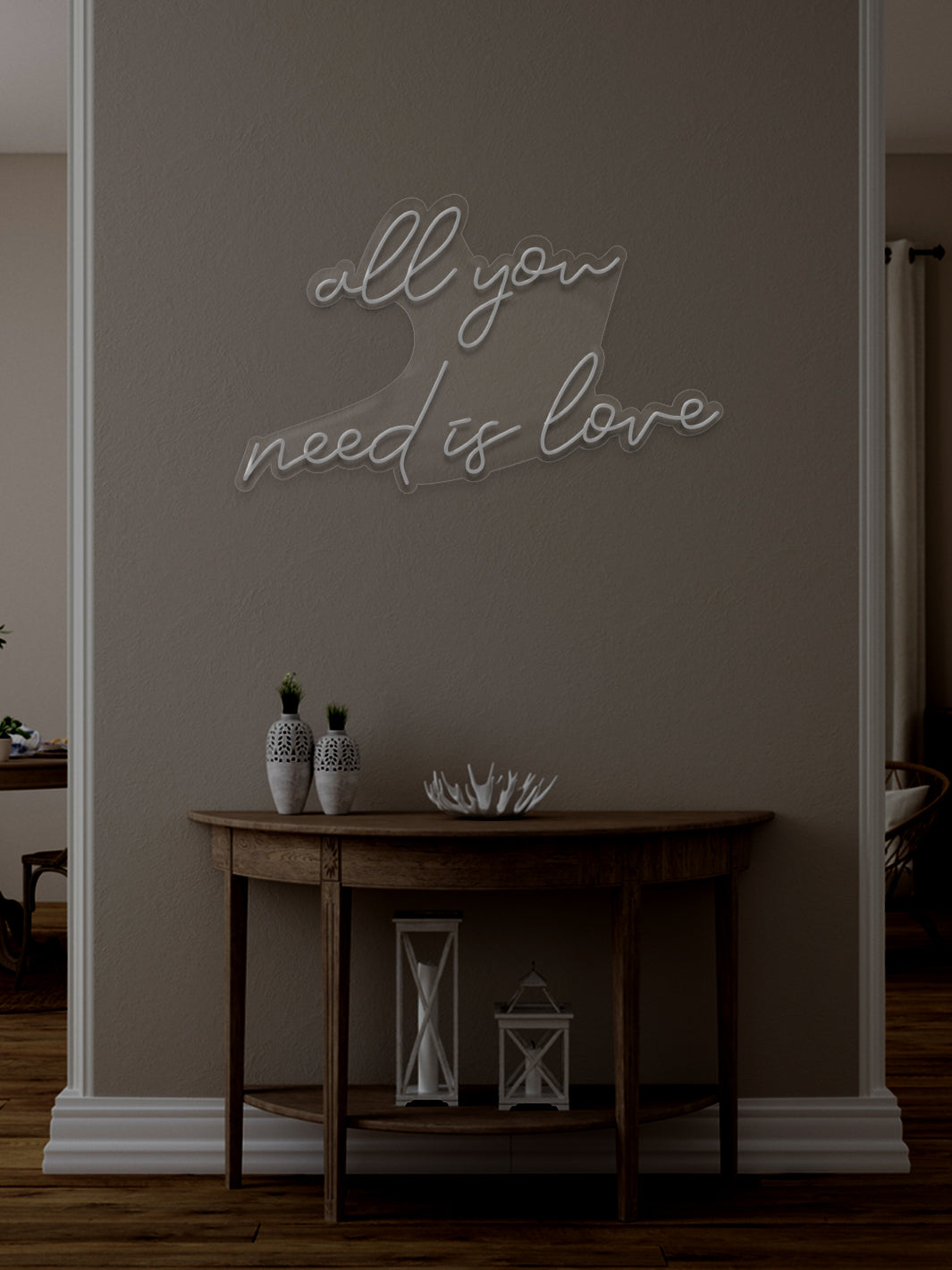 All you need is love - LED Neon skilt